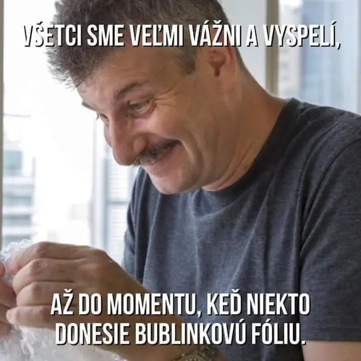 Bublinková fólia mánia