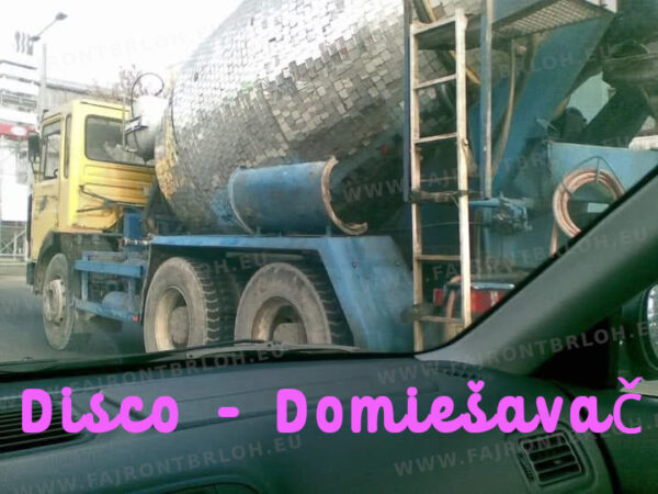 Disco domiešavač – veselý betón